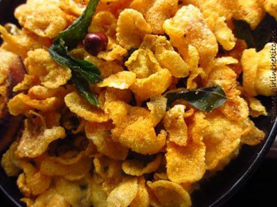 Cornflakes Chivda – Spicy Indian Cornflakes Mix